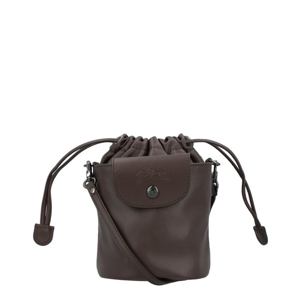 Longchamp Le Pliage Xtra Xs Leather Bucket Bag, Brown